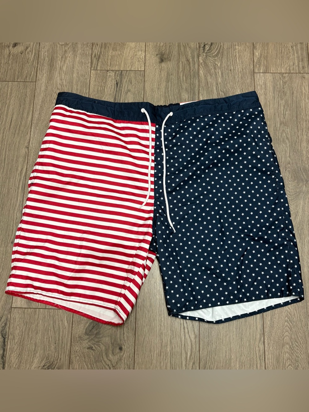 American flag swim trunks board shorts 3XL